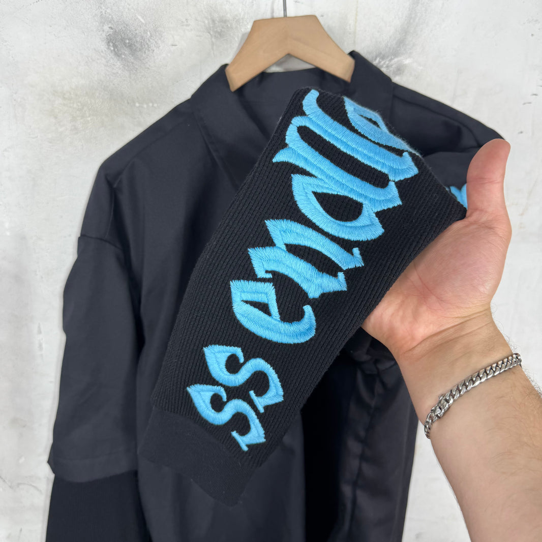 Endless Denim Logo Layered Thermal Work Shirt