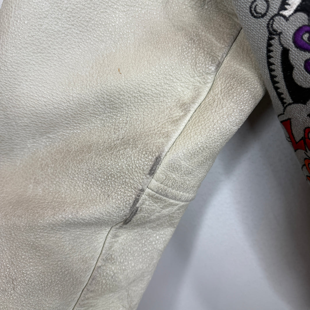 Hysteric Glamour Gray Embroidered Varsity Jacket
