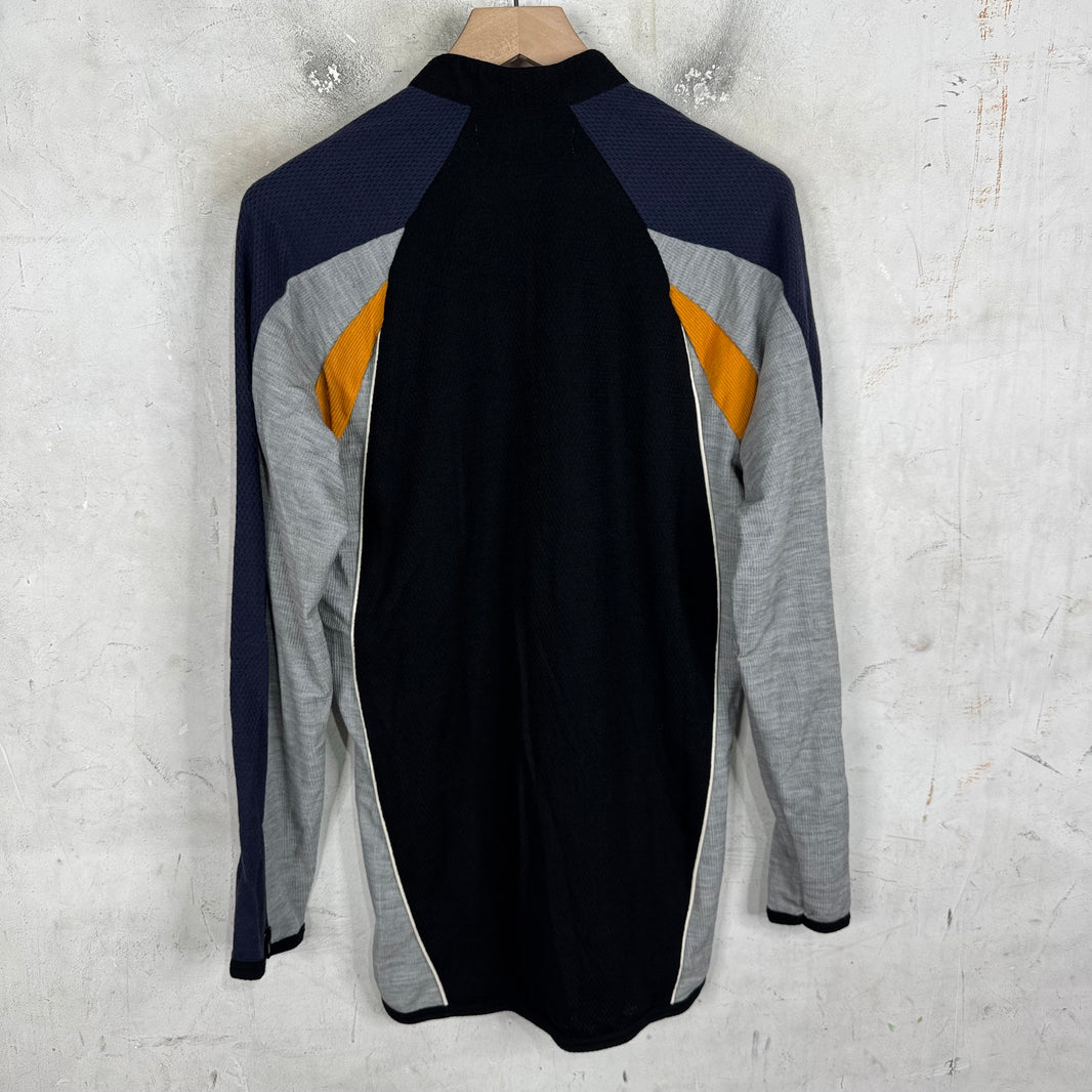 CDG Shirt Black/ Grey Mesh Paneled Track Jacket