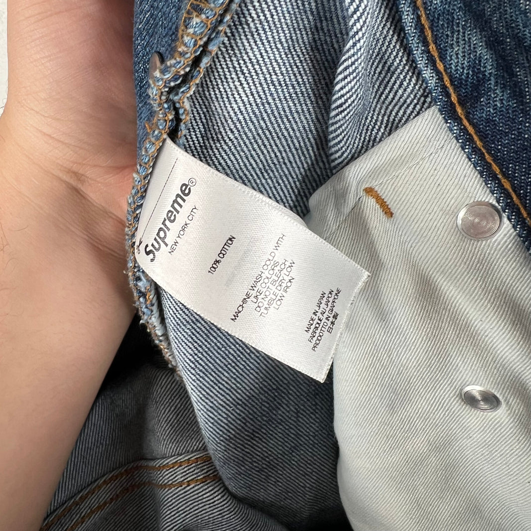 Supreme Mud Wash Selvedge Jeans
