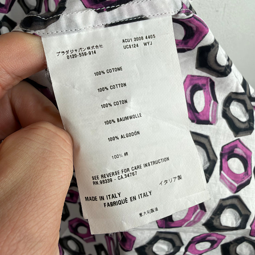 Prada Purple Bolts S/S Shirt