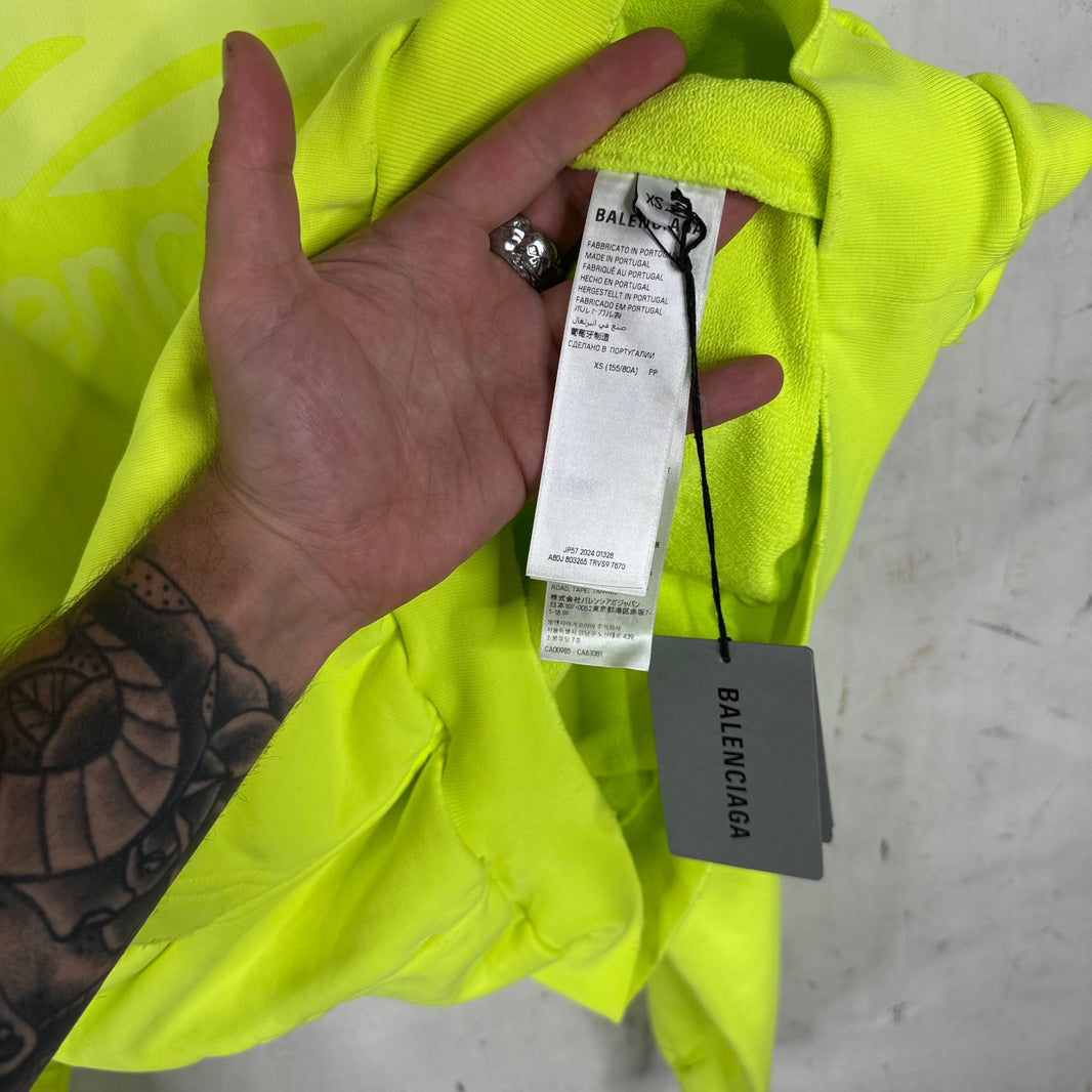 Balenciaga Neon Warped 3B Hoodie