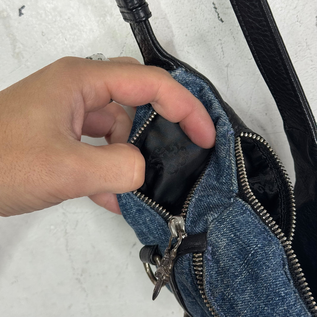 Chrome Hearts Mini Denim Snat Pouch