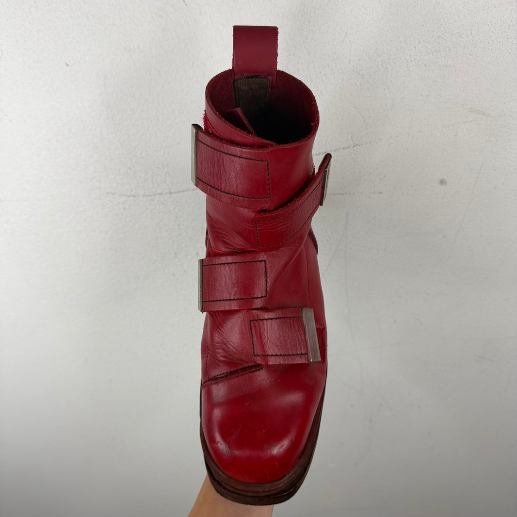 Dirk Bikkemberg 1995 Quad Metal Strap Boots