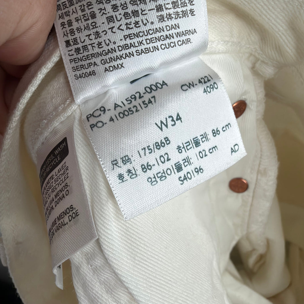 Denim Tears Levi's White Wreath 501 Jeans