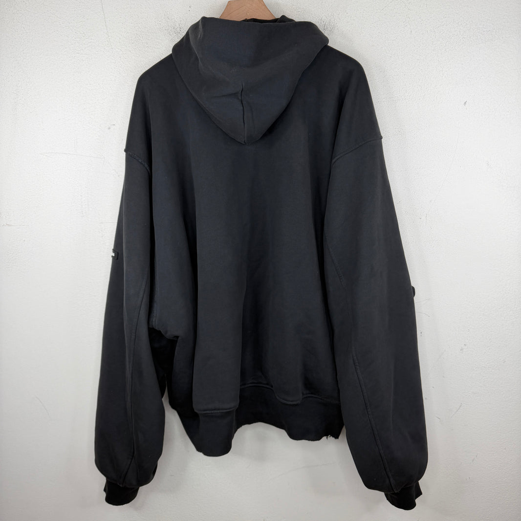 Balenciaga Cotton Hooded Bomber Jacket