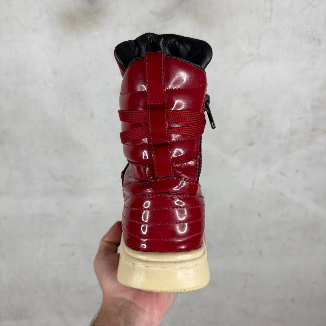 Diet Butcher High Patent Leather Basketball Sneakers