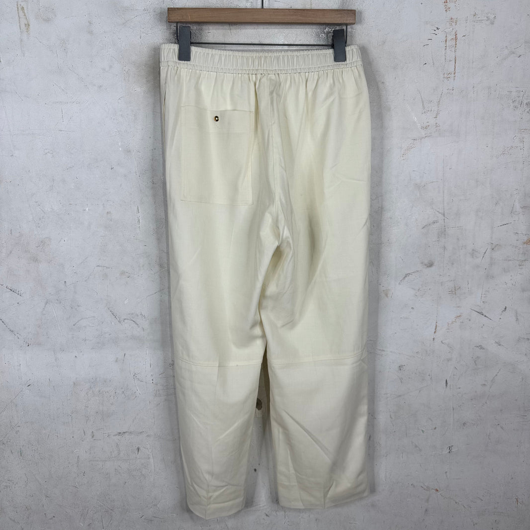 Louis Vuitton Wool Cream Pants