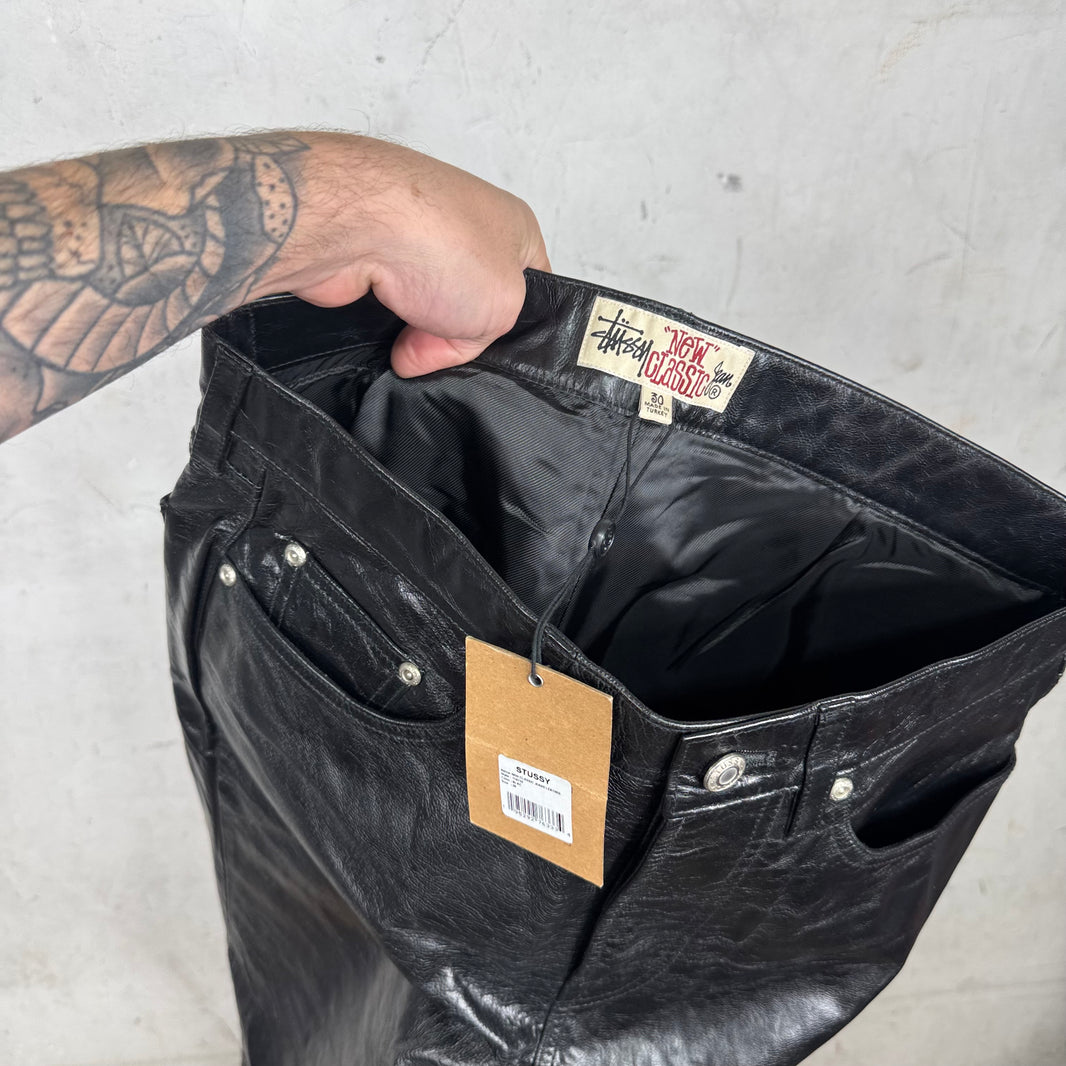 Stussy Leather New Classic Jeans