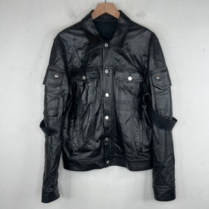Givenchy Lambskin Strap Trucker Jacket