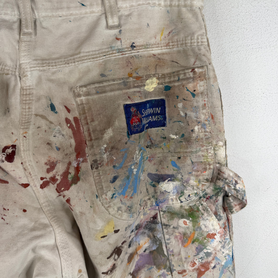 Vintage Dickies Paint Splattered Carpenter Trousers