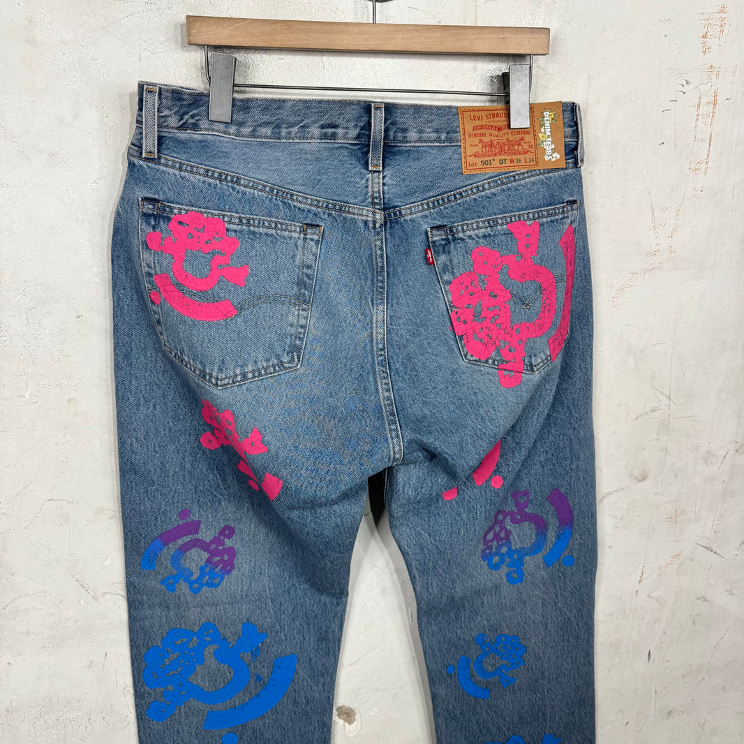 Levi's x Denim Tears x Bstroy Blue Jeans