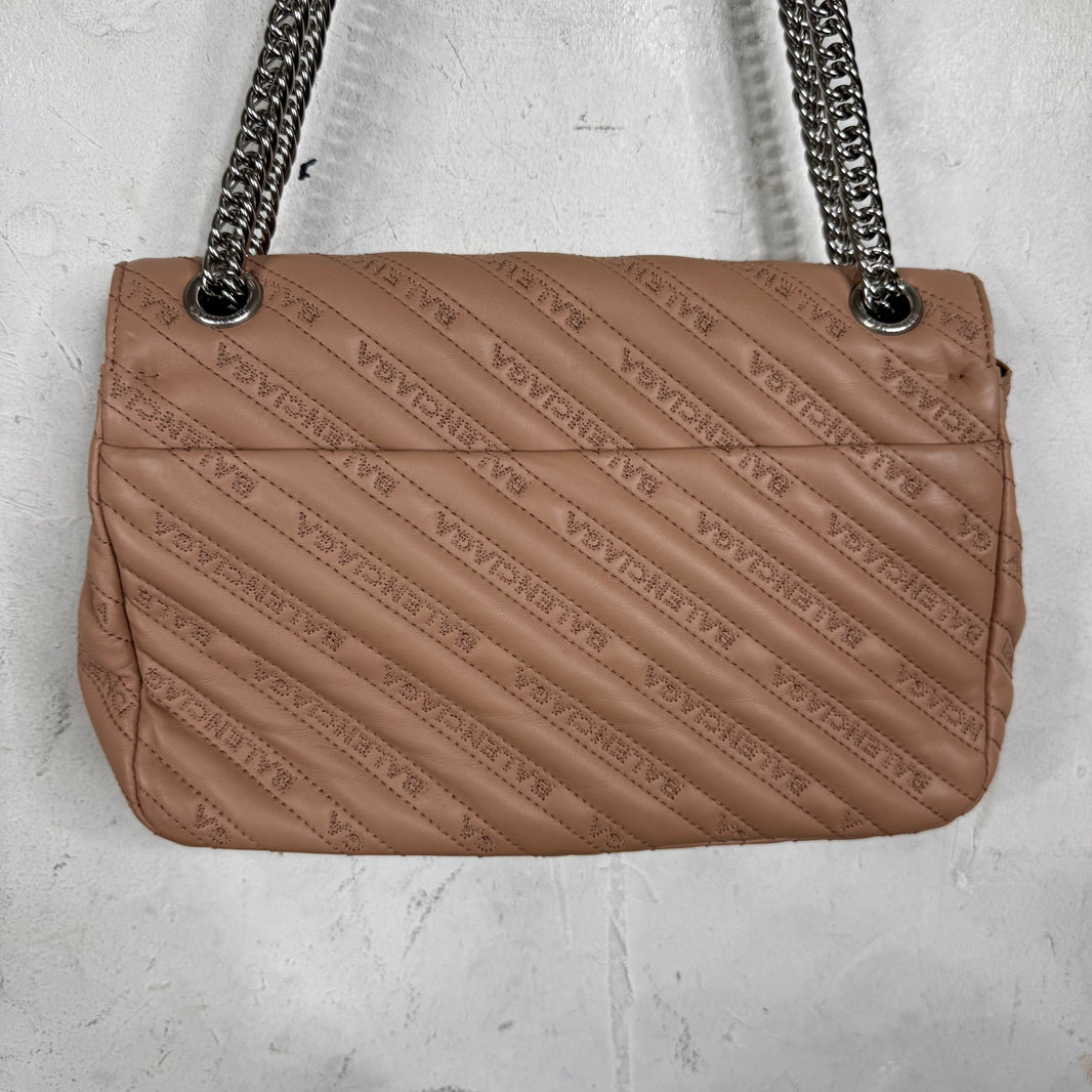 Balenciaga BB Round Charm Chained Bag