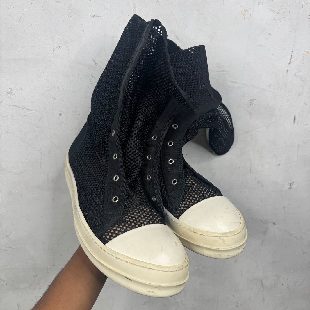 Rick Owens Mesh High Laceless Ramones