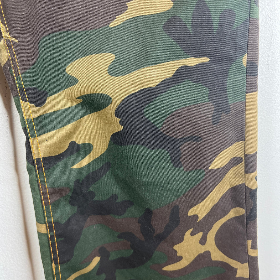 Endless Denim Camo Flared Jeans