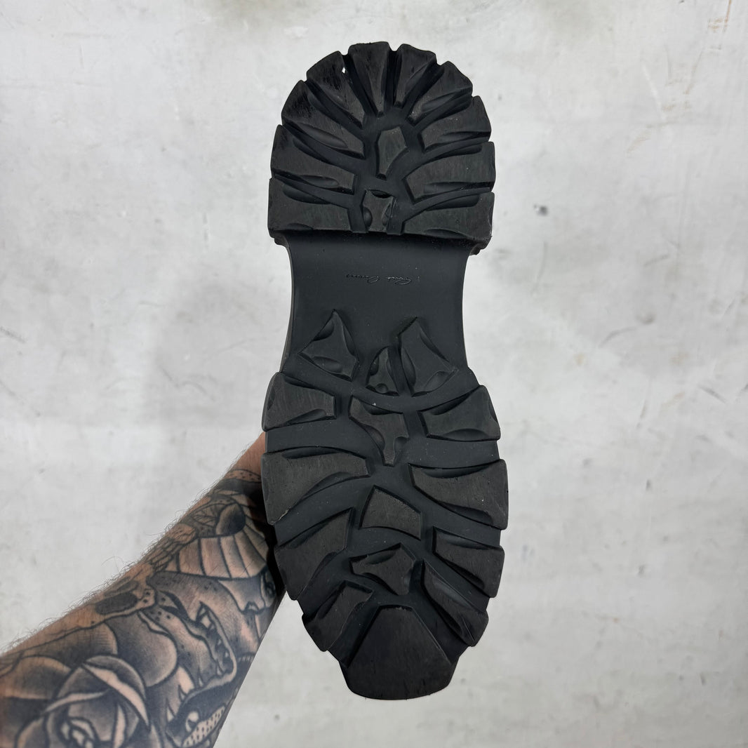 Rick Owens Leather Bozo Beatle Boots