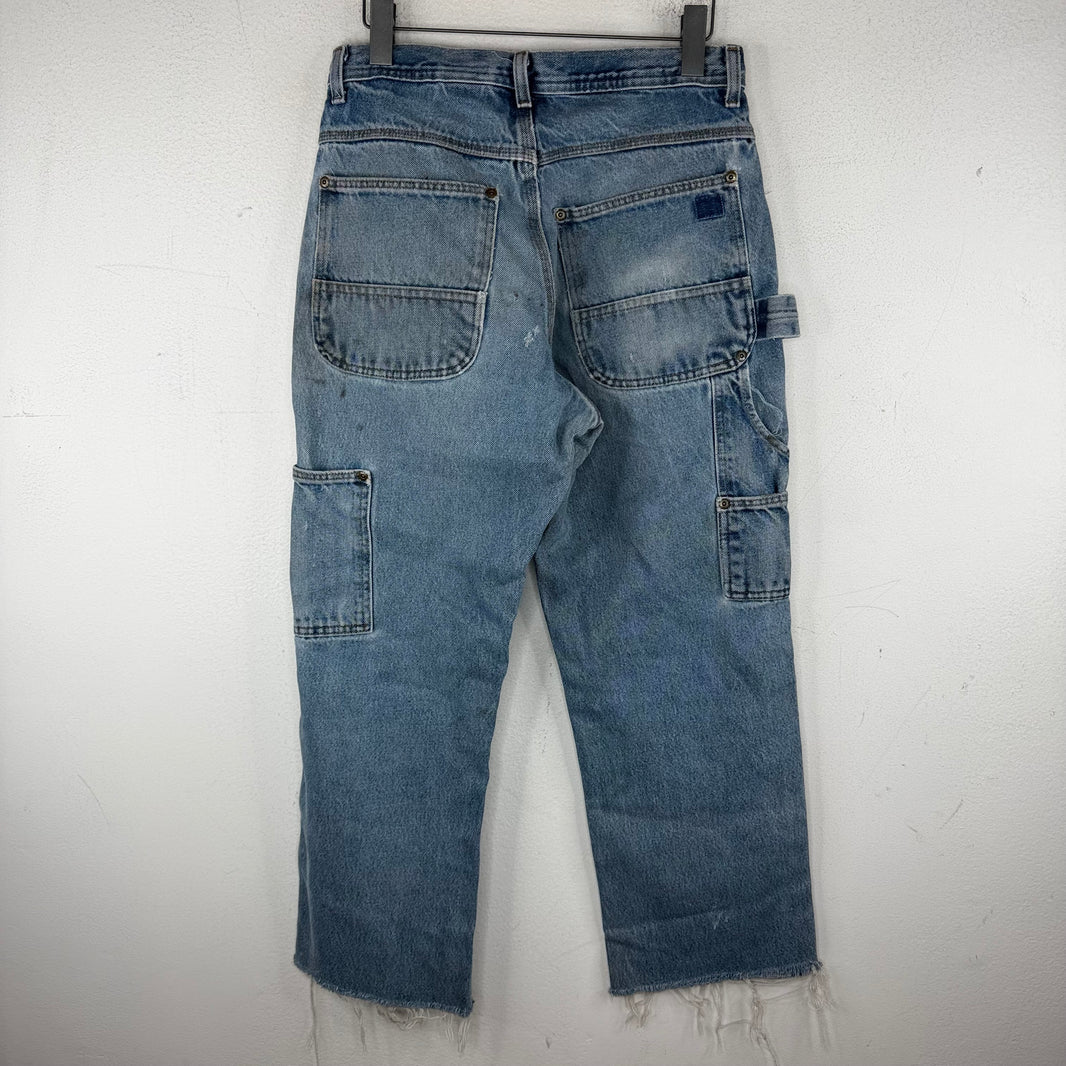 Vintage Smoked Denim Double Knee Jeans