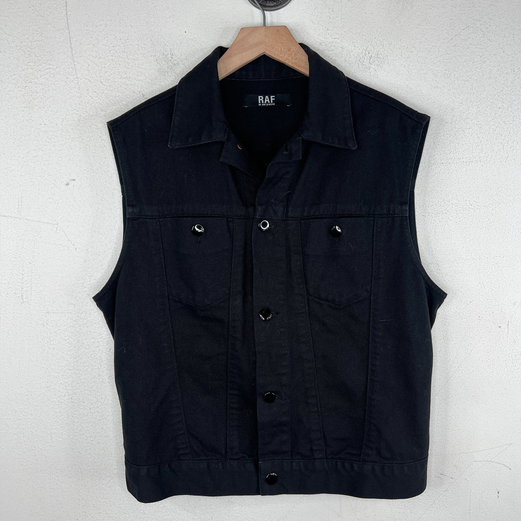 Raf Simons Denim Collared Vest