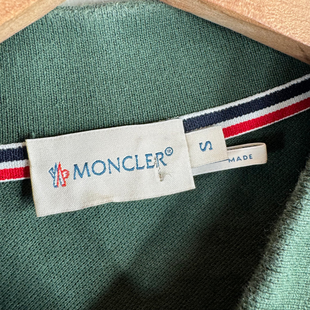 Moncler Green Logo Polo Shirt