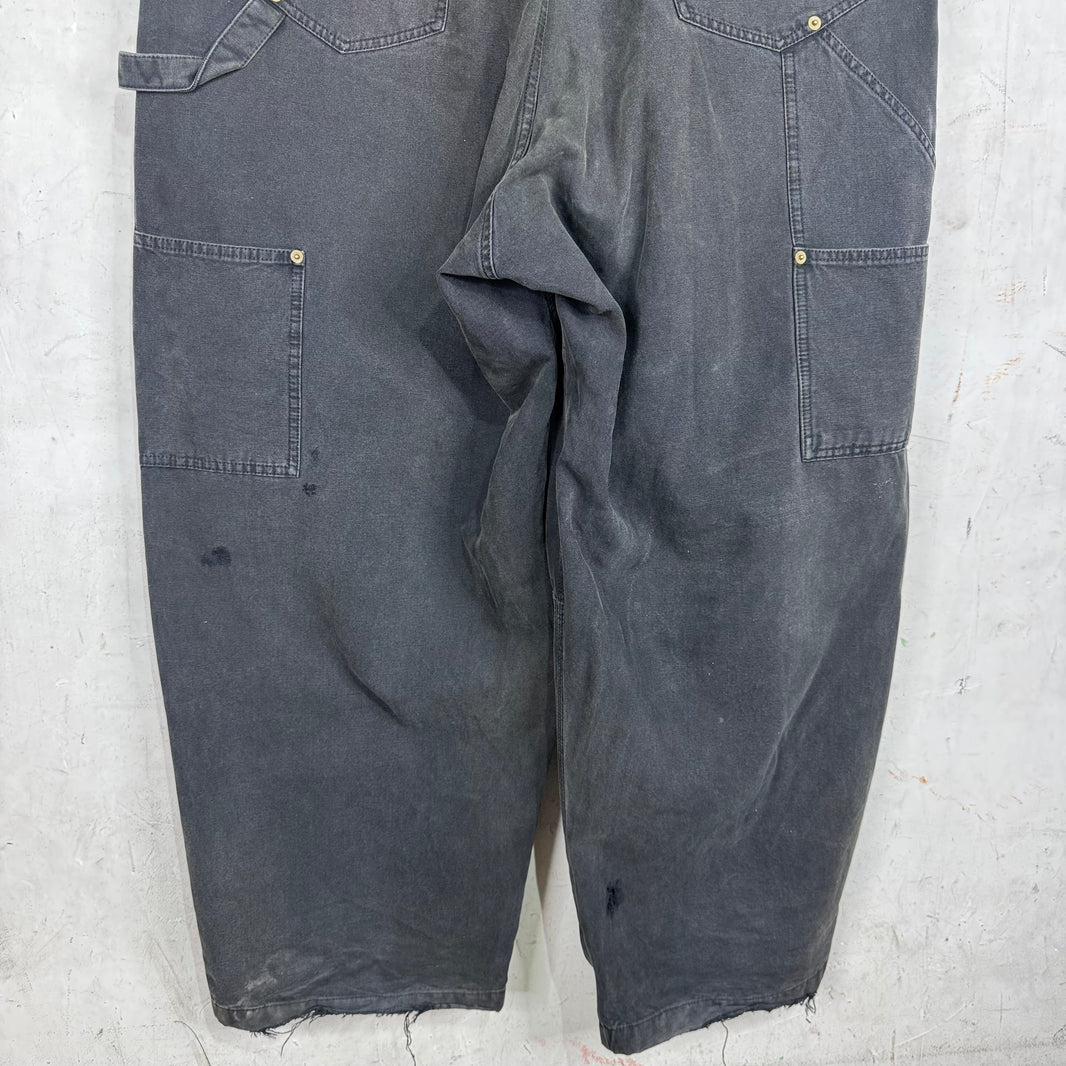 Balenciaga Washed Baggy Drawstring Carpenters