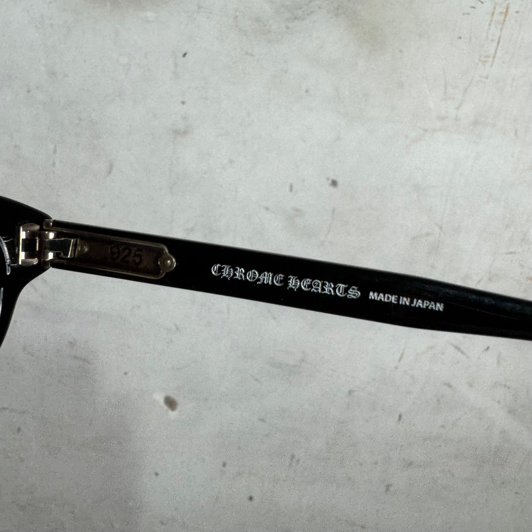 Chrome Hearts Glossy Black 50 Lowrider Sunglasses