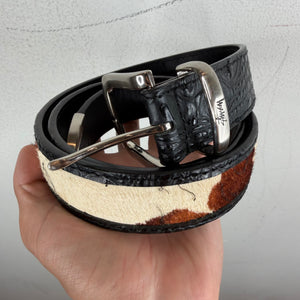Stussy Cow Fur Leather Belt