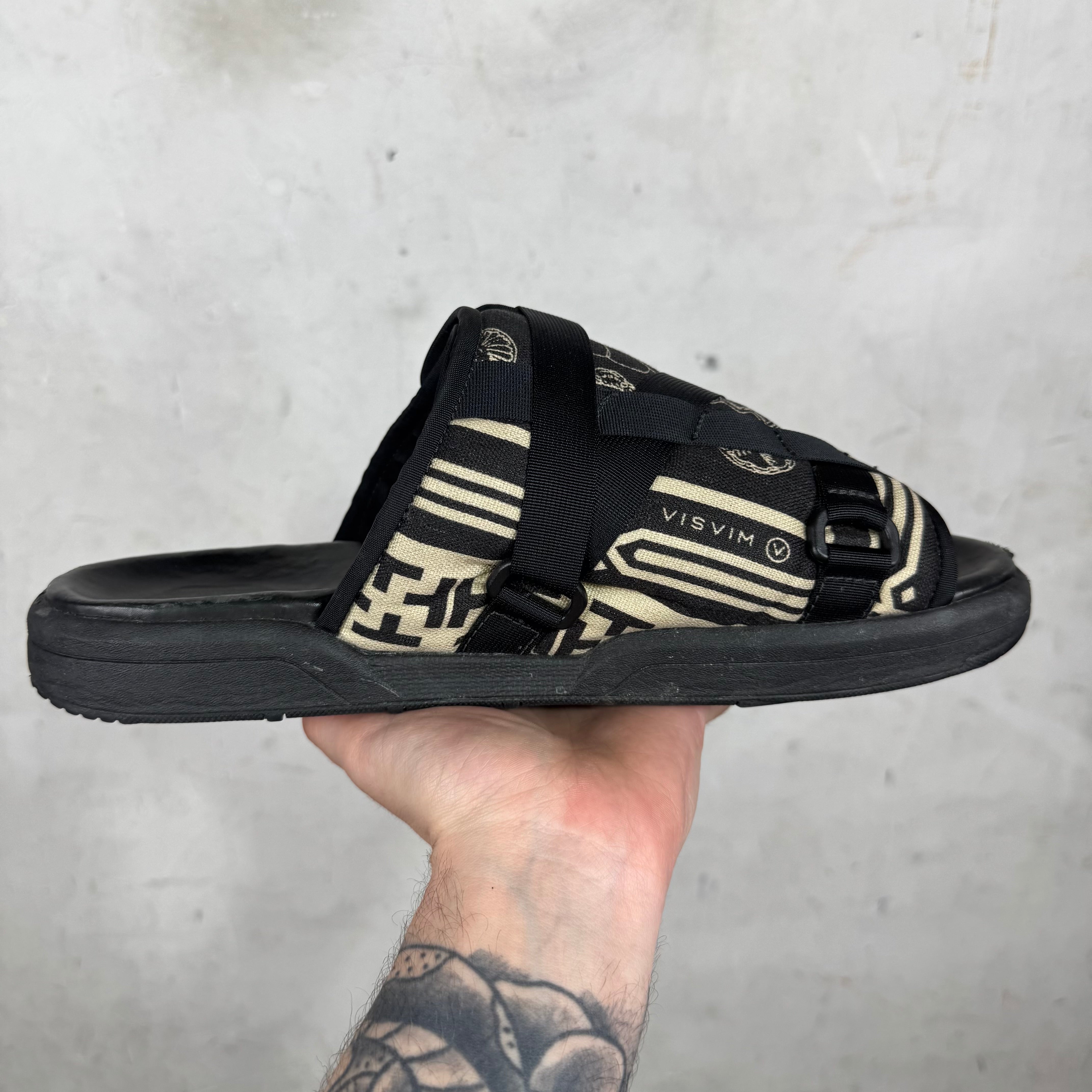visvim christ ブラックMサイズ Visvim Black Patterned Christos – www.Lukes.store