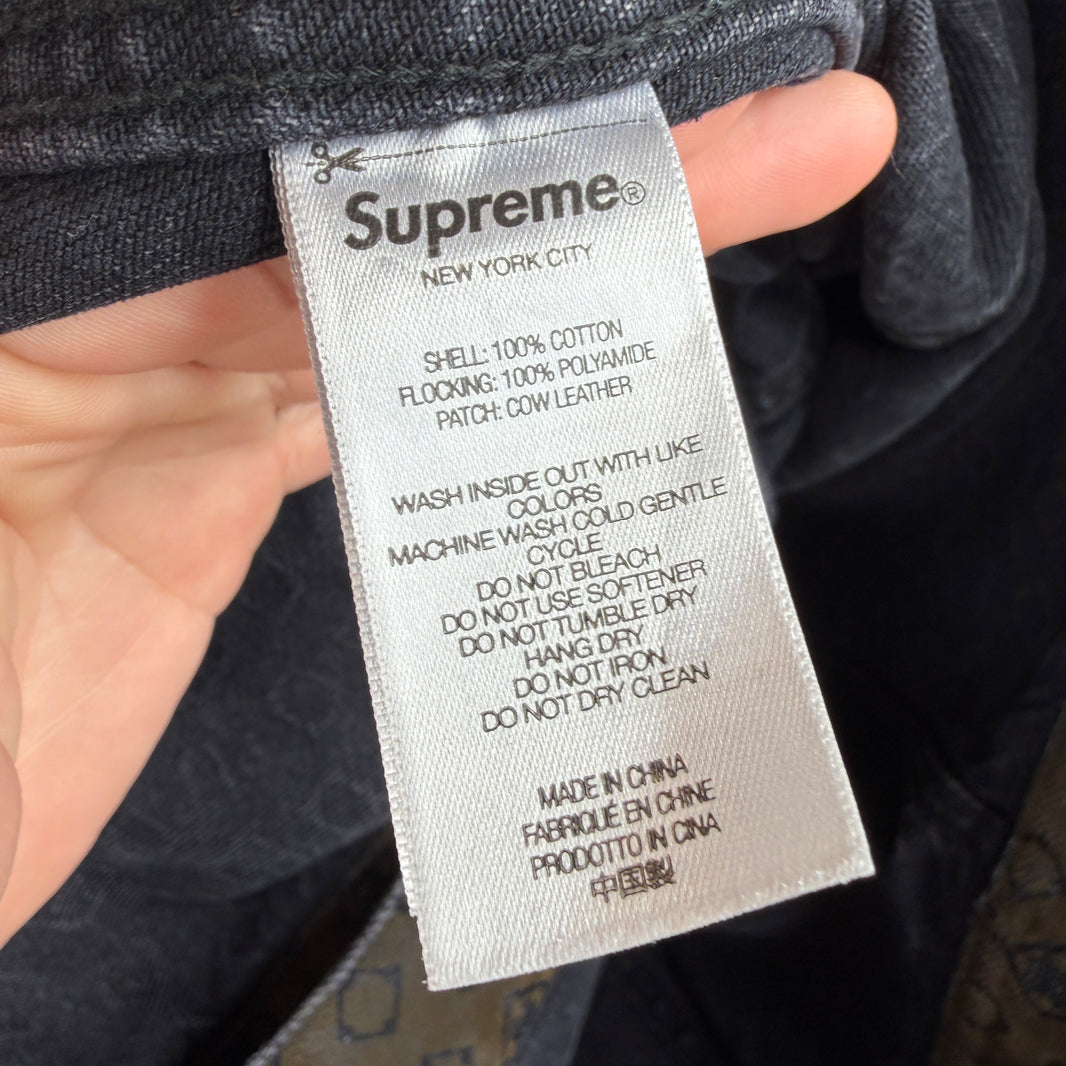 Supreme Monogram Velvet Trucker Jacket