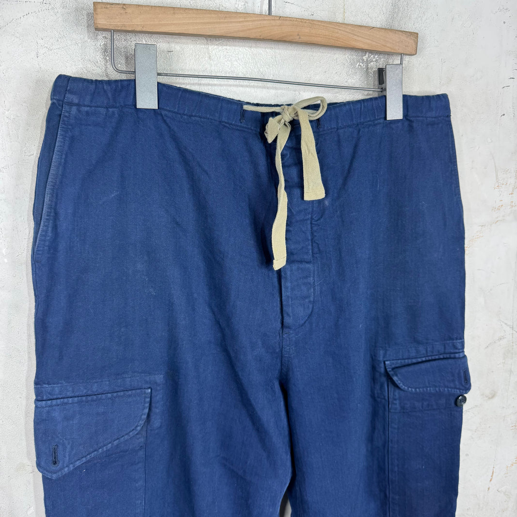 Gucci Navy Canvas Cargo Pants