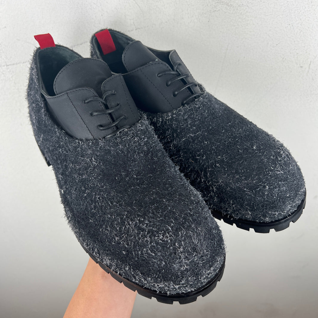 424 Suede Wrap Covered Leather Derbys