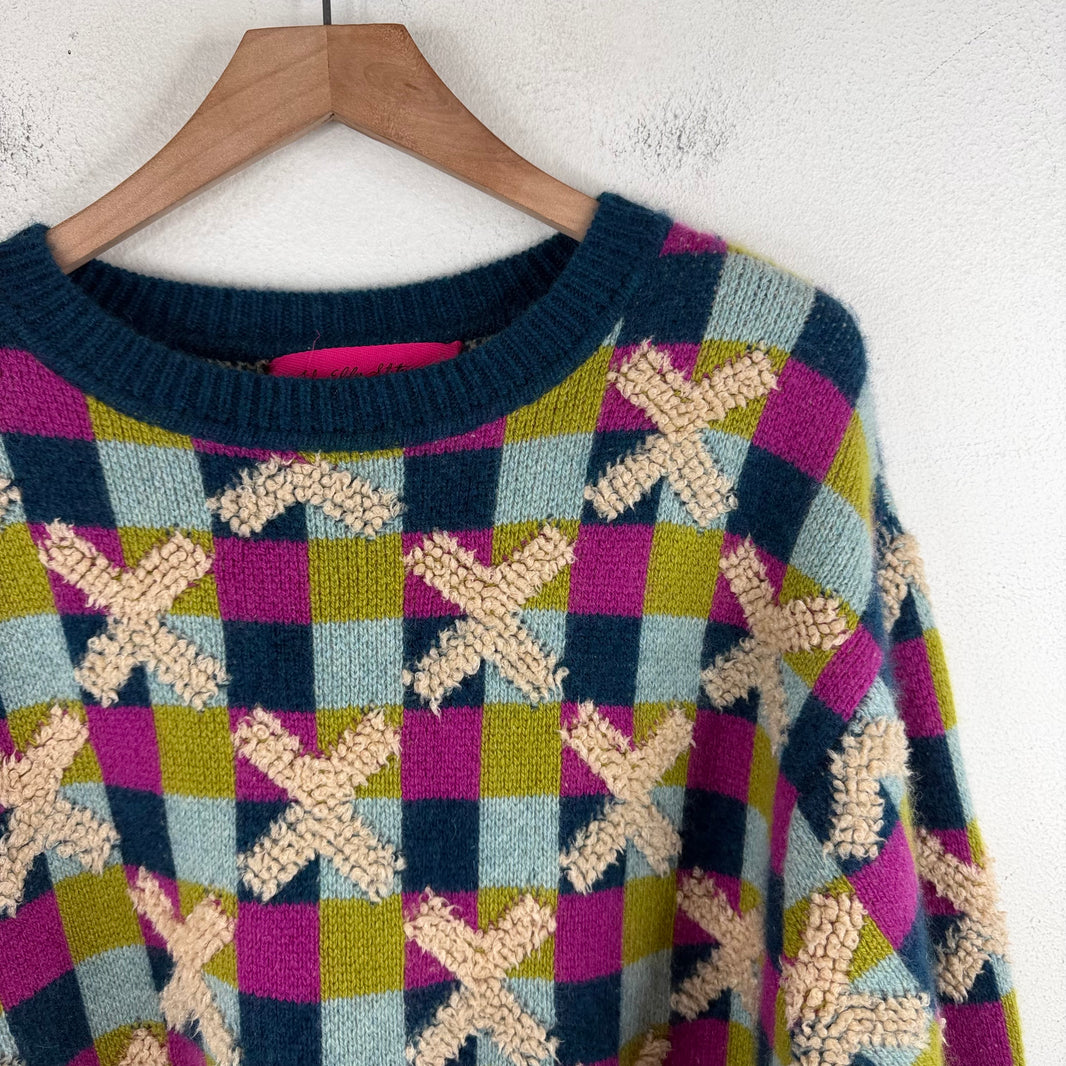 The Elder Statesman Checkerboard Sweater