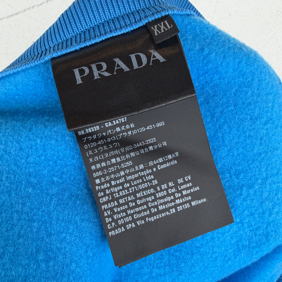Prada Light Blue Side Stripe Track Pants
