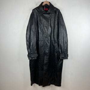 424 Paper Leather Trench Coat