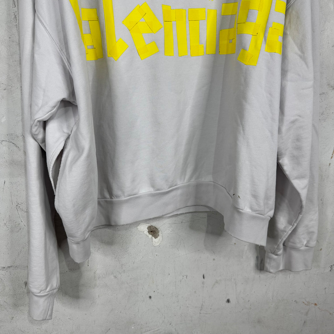 Balenciaga White Tape Hoodie