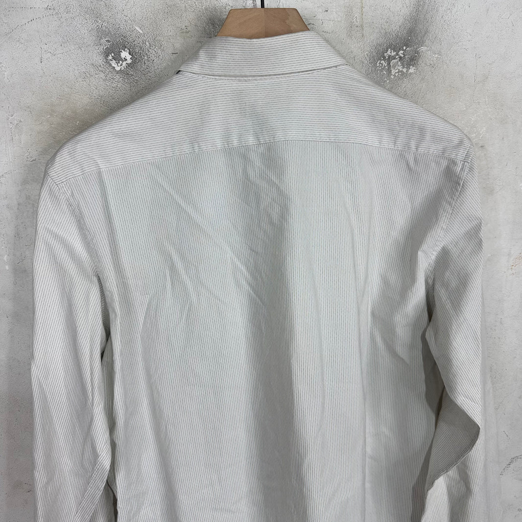 Ann Demeulemeester Dotted Stripe Button Up