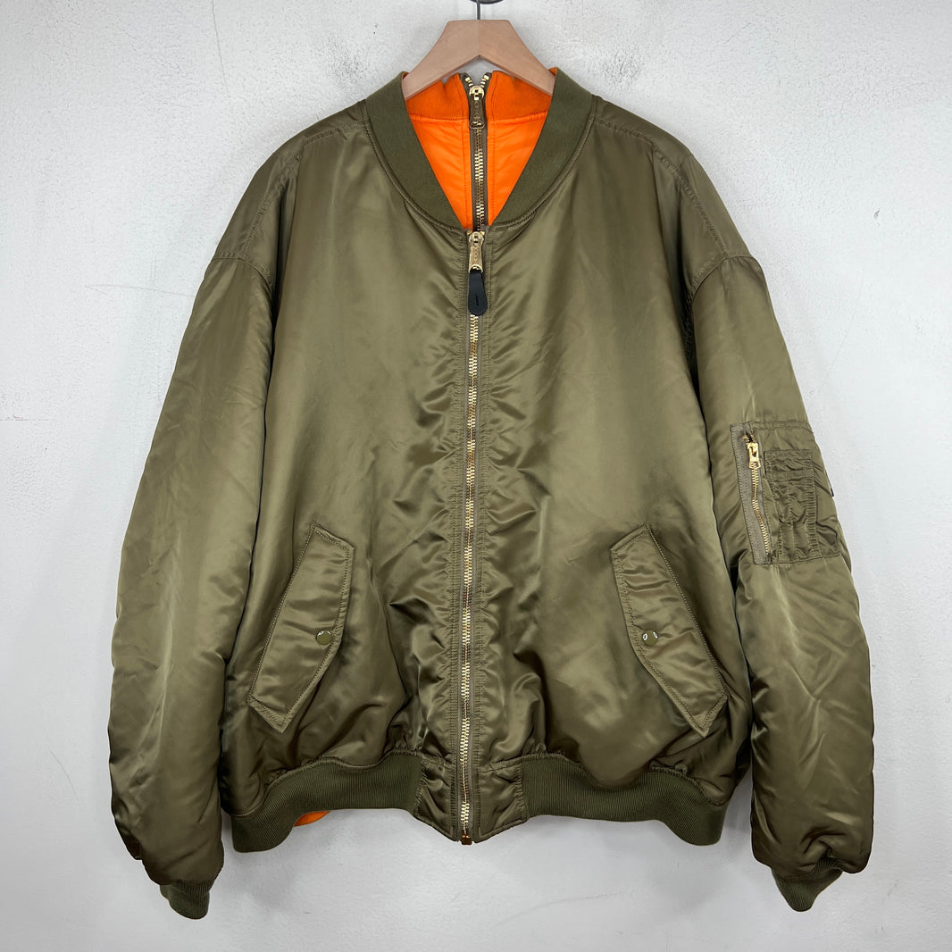 Vetements Alpha Industries Double Zip Bomber Jacket