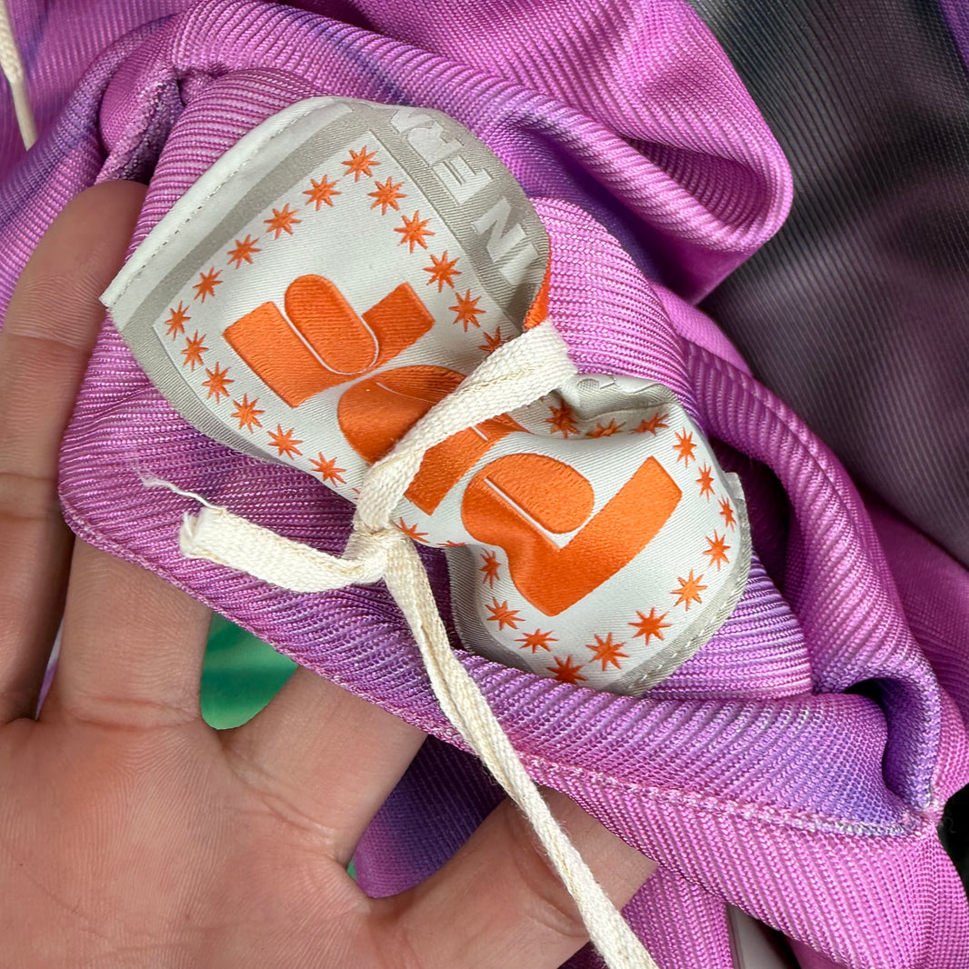 PDFCHANNEL Green/Pink Patchwork Hoodie