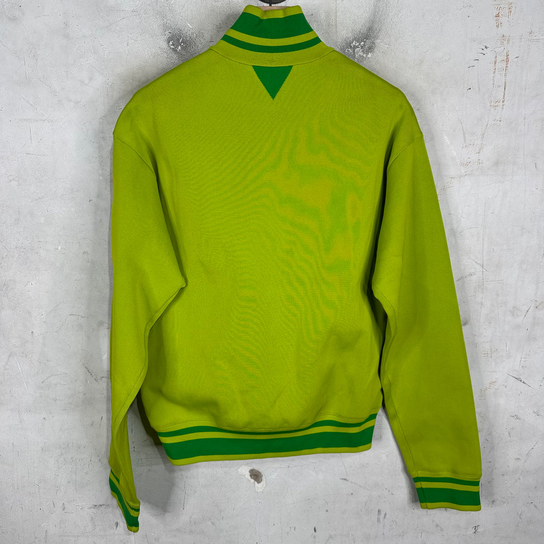 Bottega Veneta Green Knitted Track Jacket
