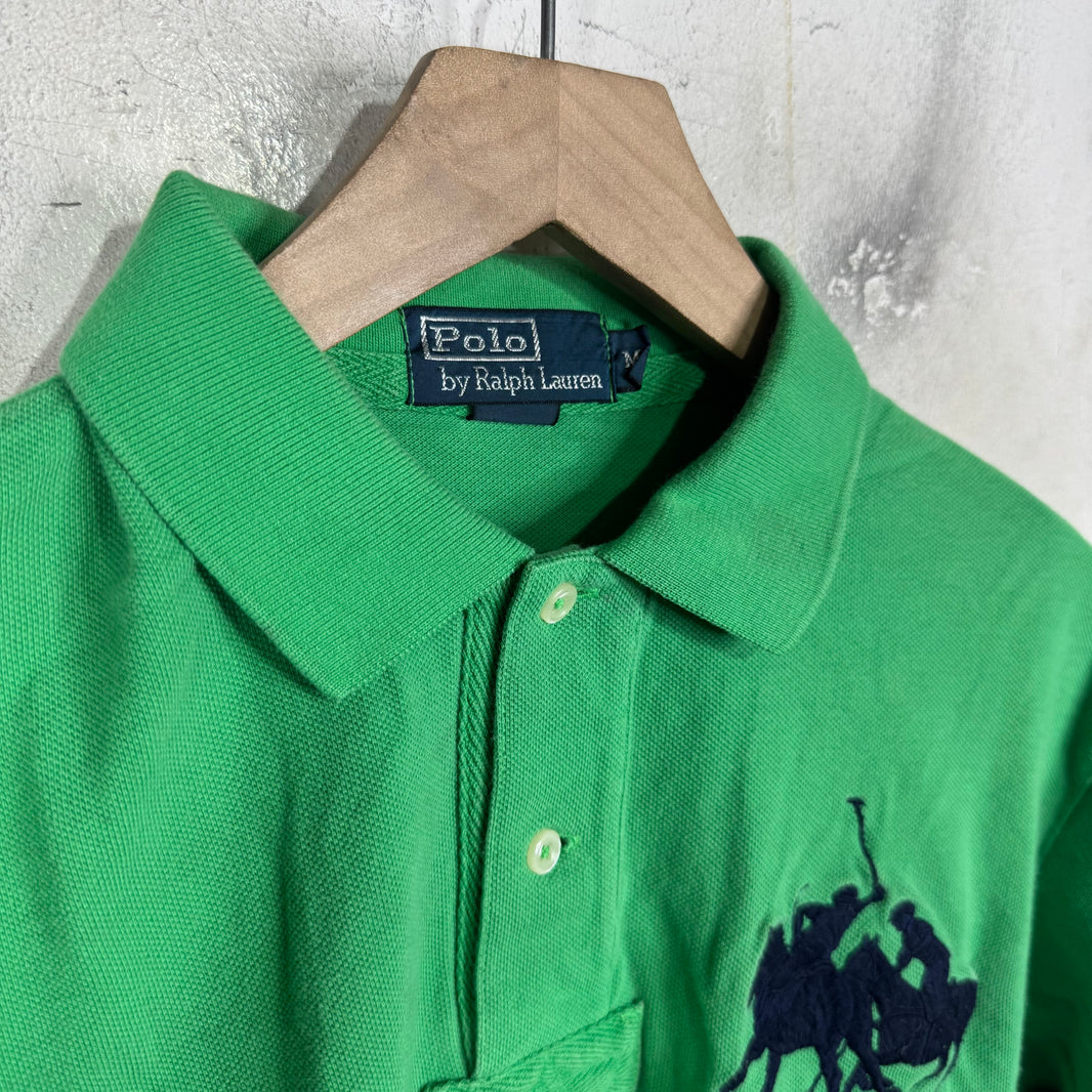 Ralph Lauren Green Navy Multi Horse Polo