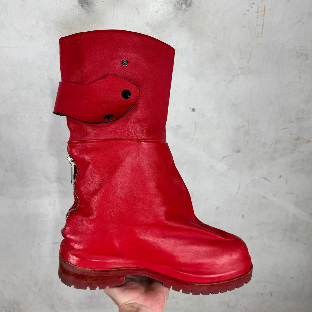 424 Red Leather Dragonrider Boots