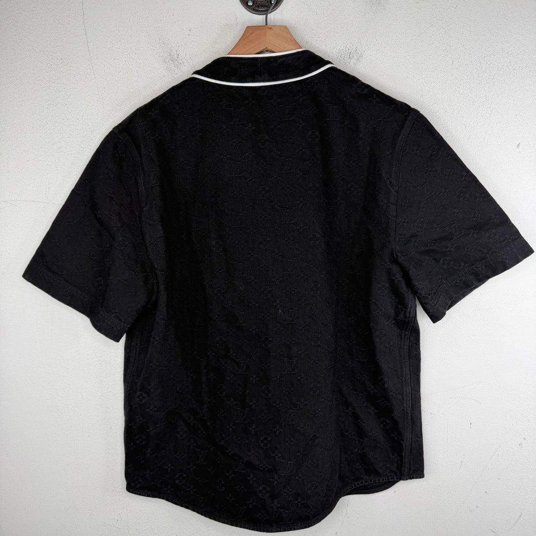 Louis Vuitton Black Monogram Baseball Jersey