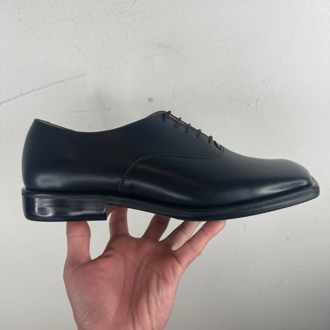 Hender Scheme Black Square Toe Derbies
