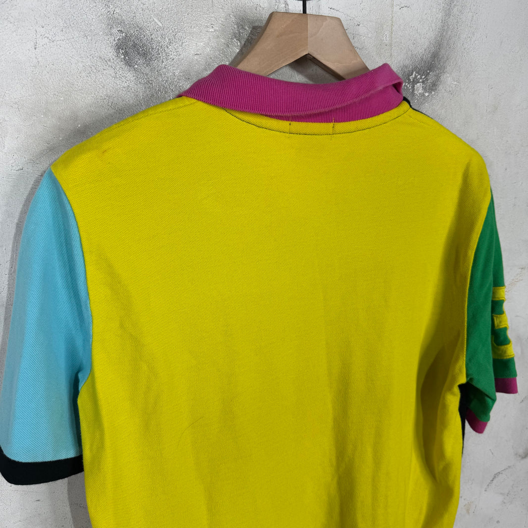 Ralph Lauren Black Multicolor Big Baby Blue Horse Polo
