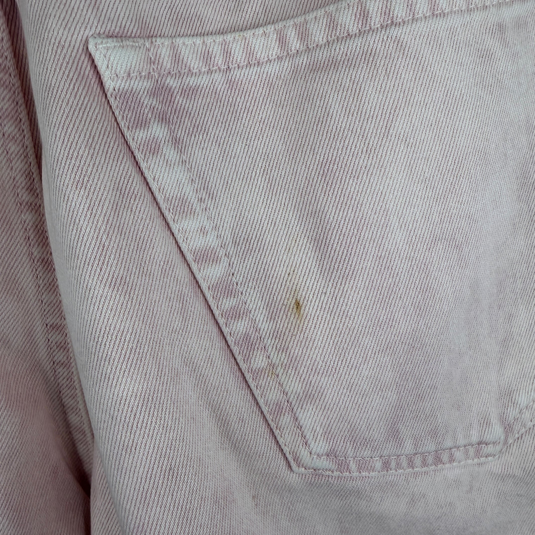 Dries Van Noten Pink Wide Leg Baggy Jeans