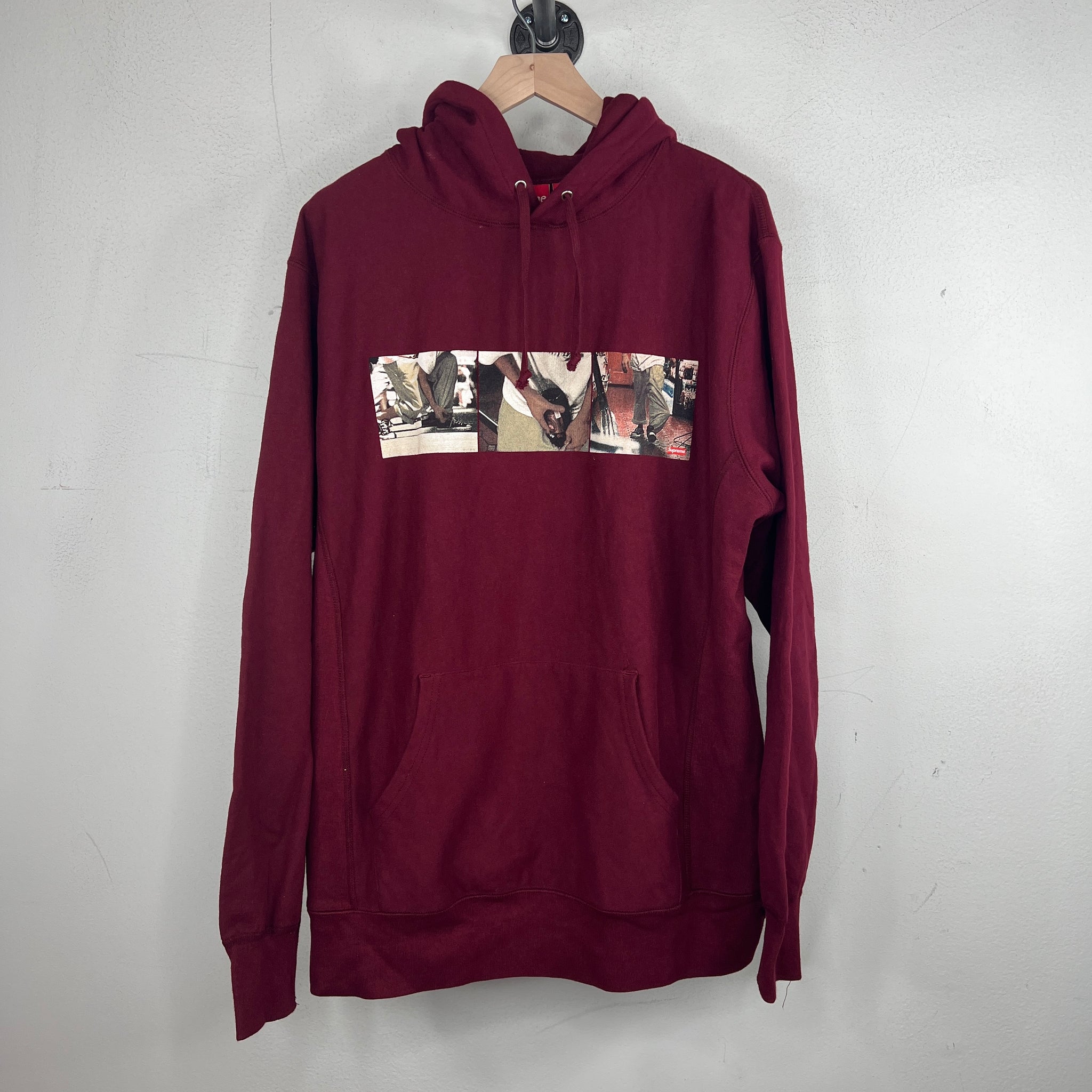 Supreme Kids 40 Oz Maroon Hoodie