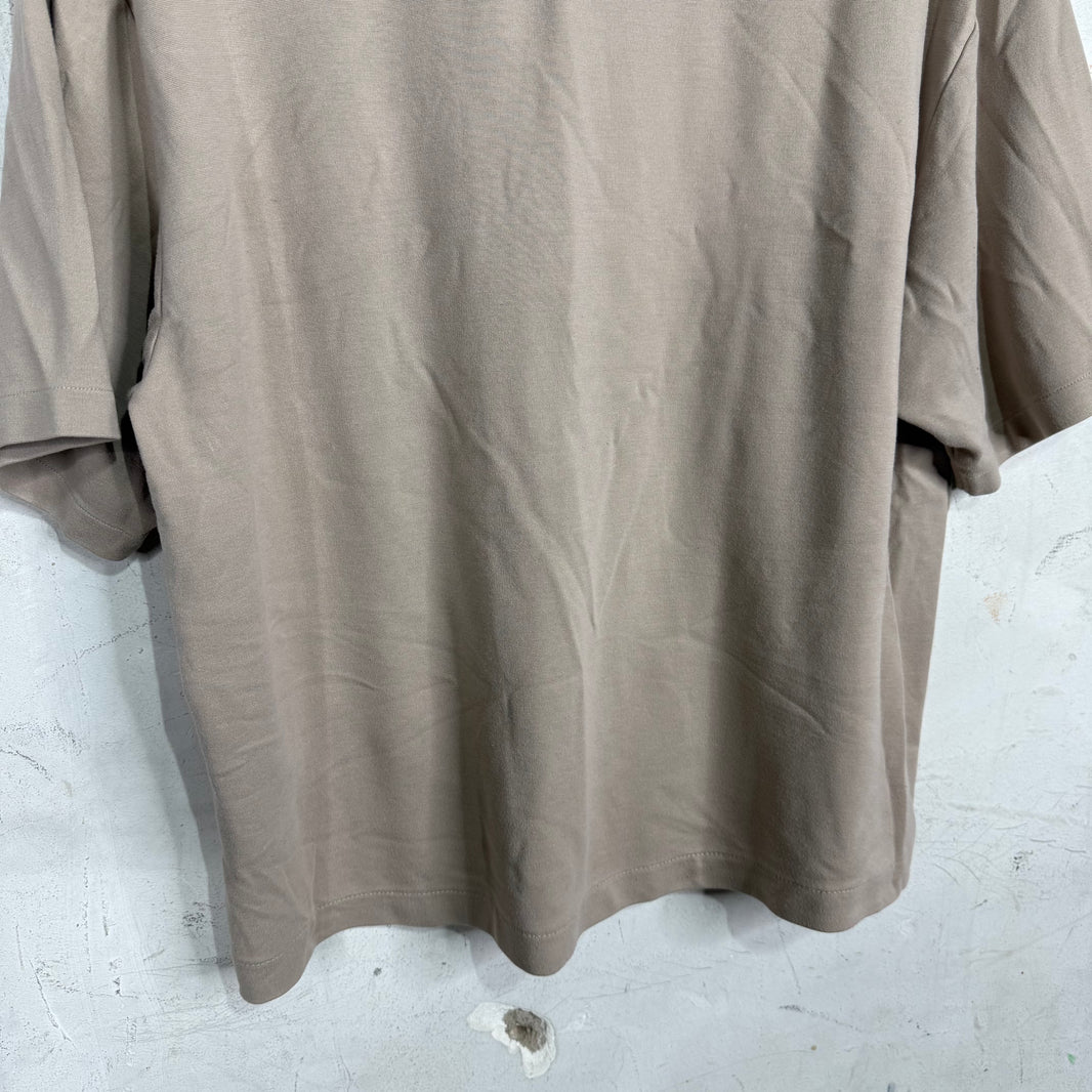 Acne Studios Beige Neck Logo Shirt