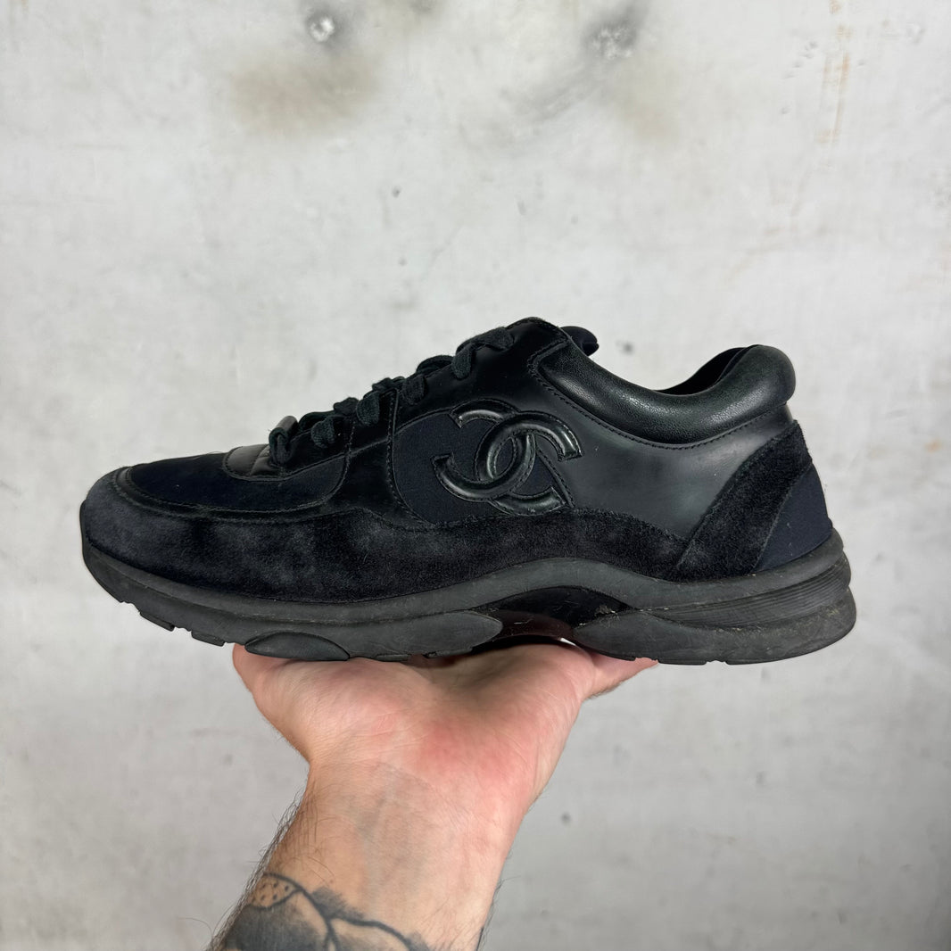 Chanel Black Suede/ Leather Runners