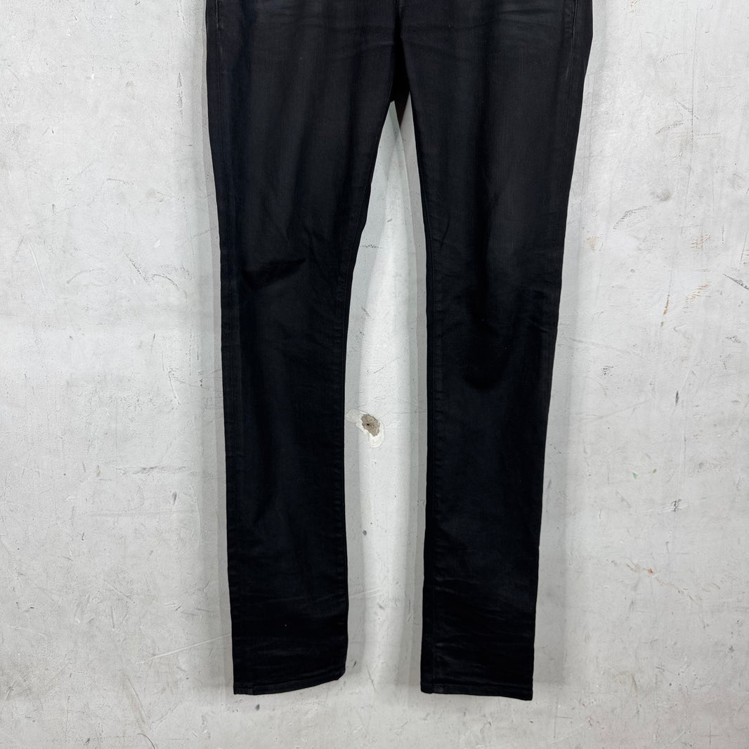 Saint Laurent Black Waxed D03 Jeans