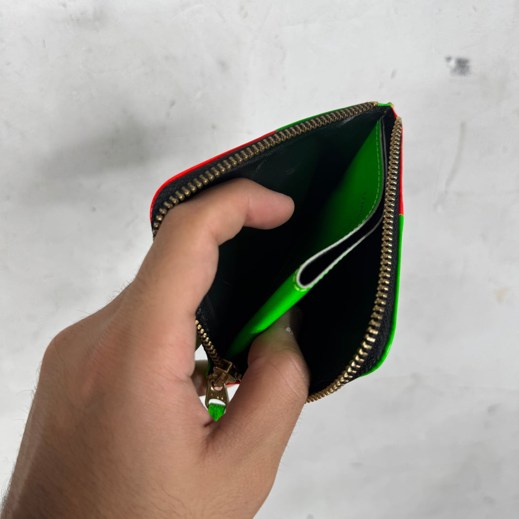 CDG Checkered Zippered Wallet Pouch