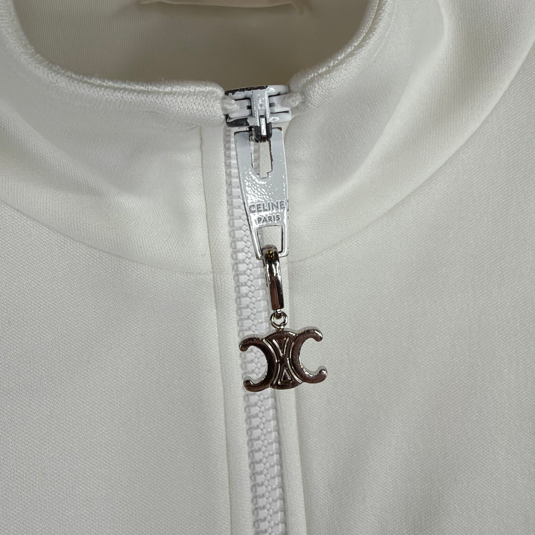 Celine White Logo Track Jacket